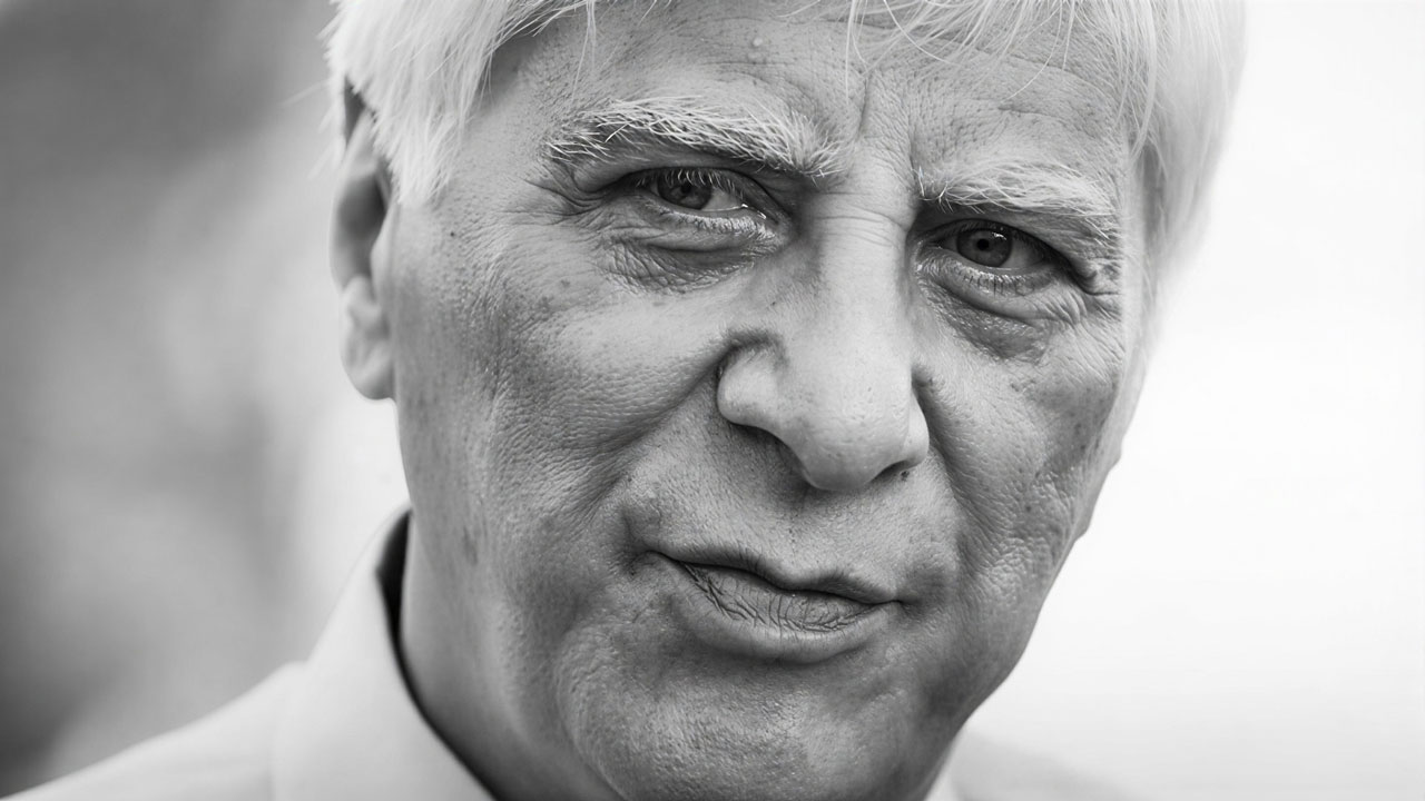 Portrait of Bahram Beyzaie, Iranian director and playwright