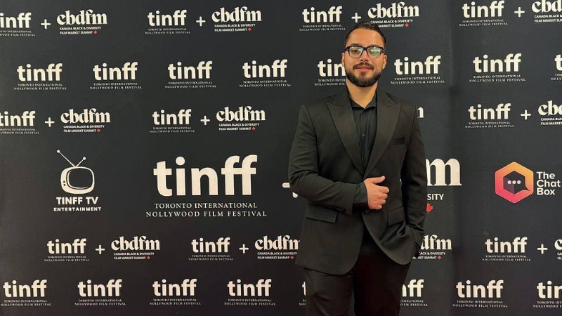 Seyyed Pejhan Ziaian on the TINFF red carpet in Toronto